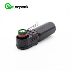 Battery Storage Connector Surlok Plug Male Right Angle 60A 6mm 10mm² IP67 Black