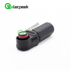 Energy Battery Storage Connector Surlok Plug Male Right Angle 150A 8mm 35mm² IP67 Black