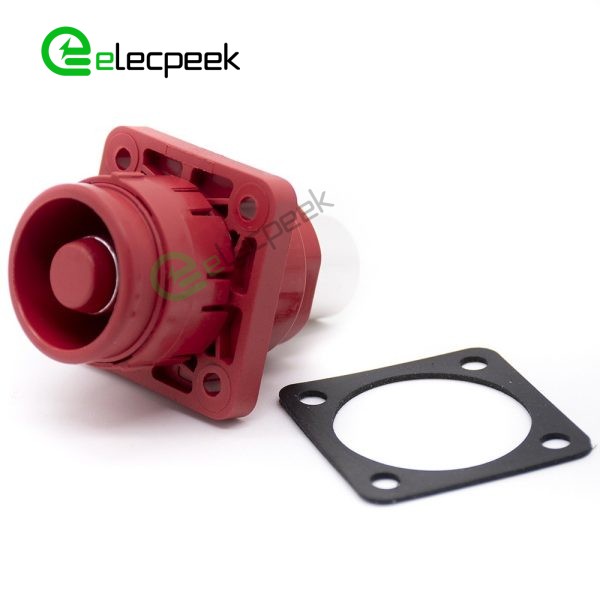 Energy Battery Storage Connector Surlok Socket Female Straight 6mm IS IP67 Red