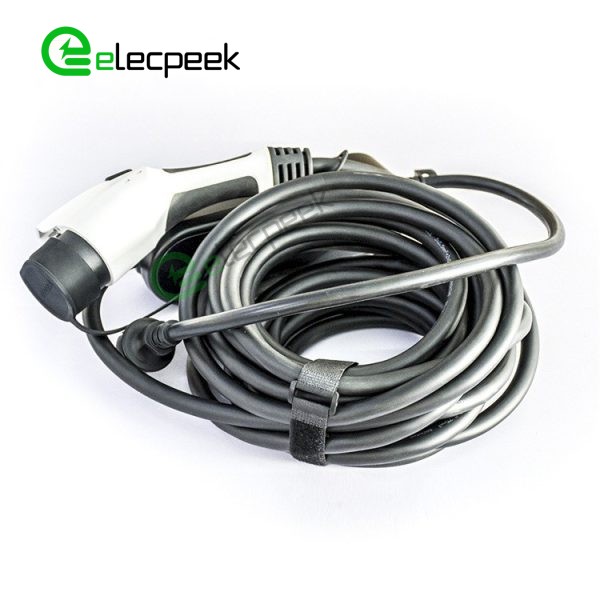 GB Standards AC Charging Connector Plug 16A 250V Single Phase EV Charger Mode 2 with 5 Meters Cable