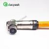 HVSL Connector 1 Pin Plug 8mm 200A Right Angle Metal For 50mm² Cable 0.25M