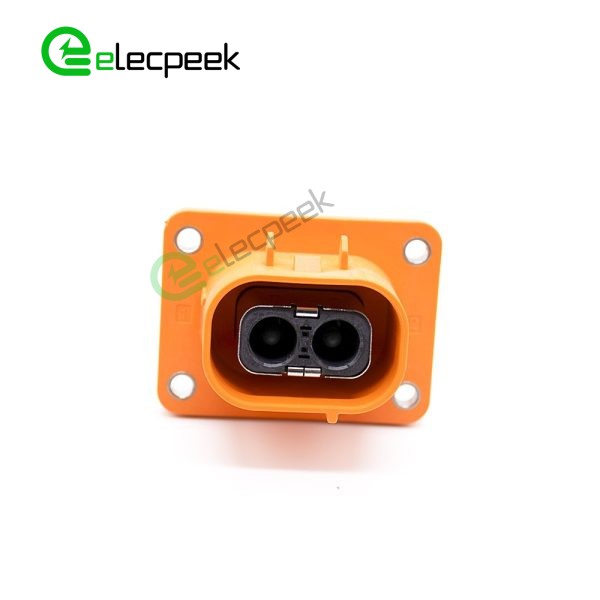 High Voltage Connector 2 Pin Straight Plastic Socket 3.6mm 50A For Cable 0.1M