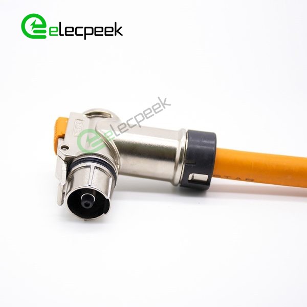 High Voltage Interlock Connector 1pin 6mm 125A Right Angled Plug