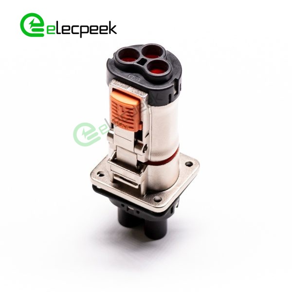 HVIL High Voltage Interlock Connector 3 Pin 3.6mm 35A Straight Plug Metal Shell