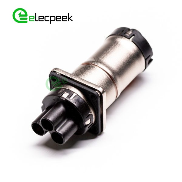 HVIL High Voltage Interlock Connector 3 Pin 3.6mm 35A Straight Plug Metal Shell