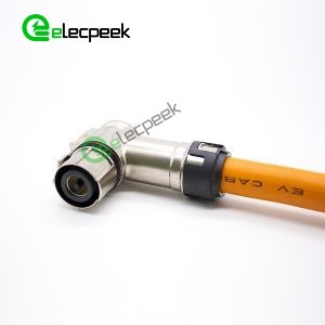 High Voltage Interlock Connector 1pin 12mm 350A Right Angled Plug