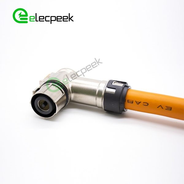 High Voltage Interlock Connector 1pin 12mm 350A Right Angled Plug