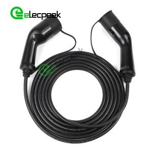 IEC 62196 Type 2 AC 32A 415V Plug Single Phase Connector EV Charger Mode 3 with 0.5 Meters Cable