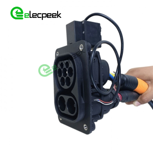 CCS COMBO2 125A 1000V Socket Connector Single Phase EV High Voltage Charger with 0.5 Meters Cable