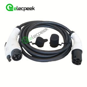 SAE J1772 AC Charging Plug 16A 250V Single Phase EV Charger Car for Mode 3 Charging pile to Vehicle End