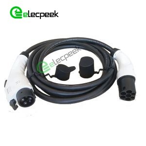 SAE J1772 AC Charging Plug 32A 250V Connector Single Phase EV Car for Mode 3 Charging pile to Vehicle End