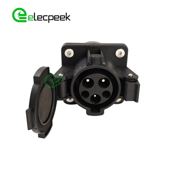 SAE J1772 Socket AC Charging Connector EV Charger 16A 240V Single-phase EV Car for Vehicle End