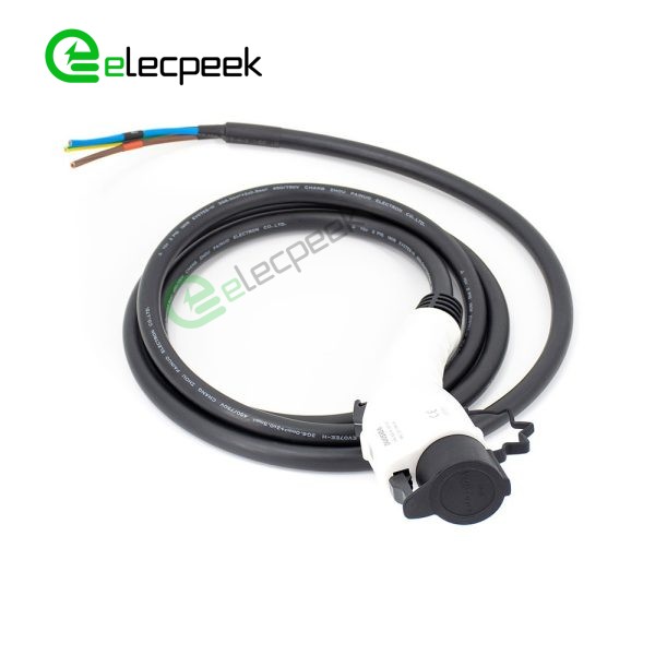 SAE J1772 for Tesla AC Charging Plug 16A 240V Single Phase EV Quick Charger with 5 Meters Cable