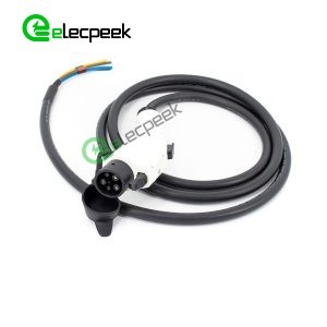 SAE J1772 for Tesla AC Charging Plug 16A 240V Single Phase EV Quick Charger with 5 Meters Cable