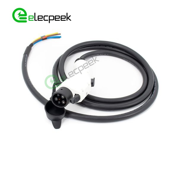 SAE J1772 for Tesla AC Charging Plug 16A 240V Single Phase EV Quick Charger with 5 Meters Cable