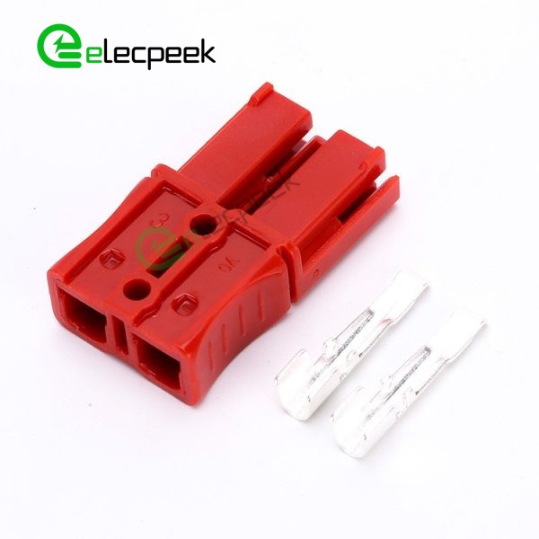 2 Way Forklift Battery Power Cable Connectors 40A