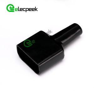 Black Waterproof Dust cable sleeve for 50A 2 Way connector