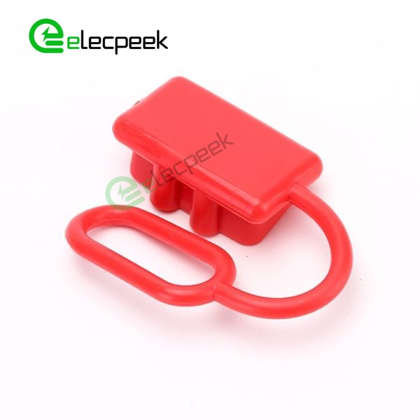 Red Rubber External Protective Dustproof Cover For 2 way 50A Power Connector